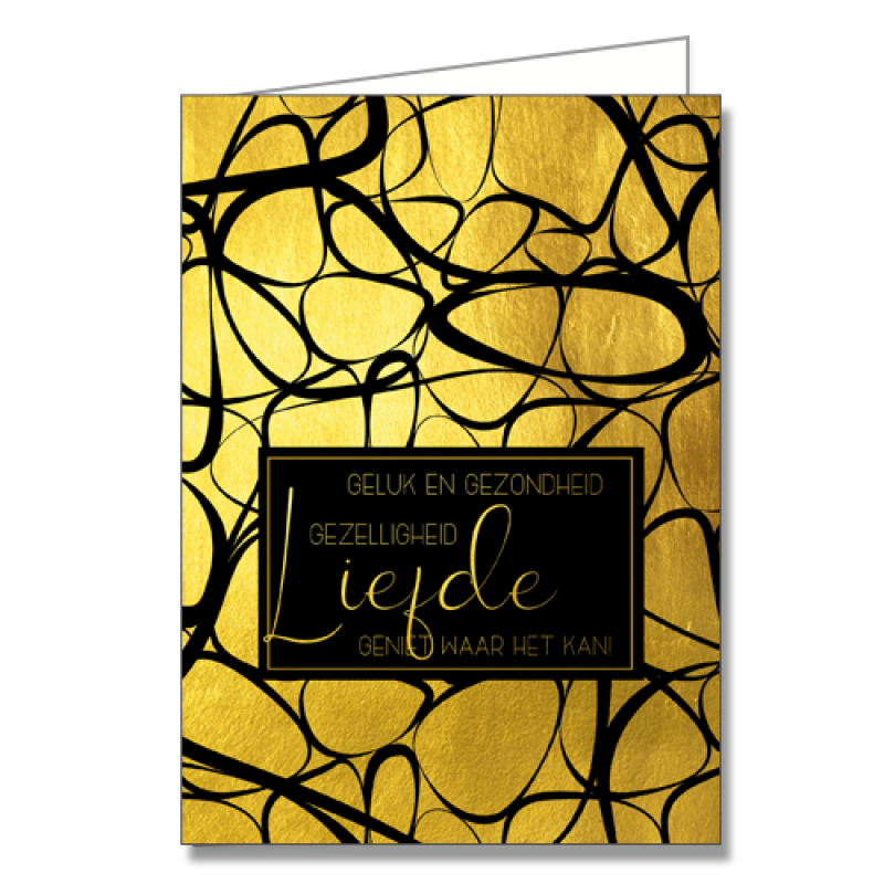 5 stuks Dubbele kerstkaart: geluk en gezondheid